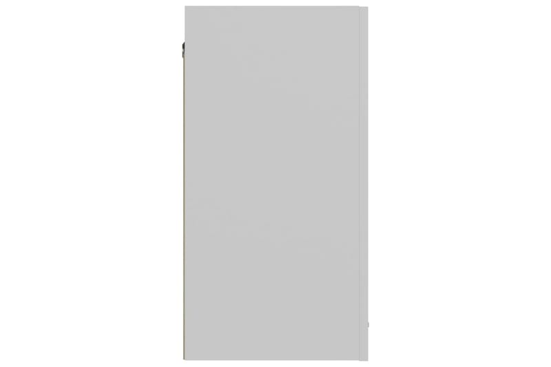 Väggskåp vit 60x31x60 cm spånskiva - Vit - Förvaringsskåp