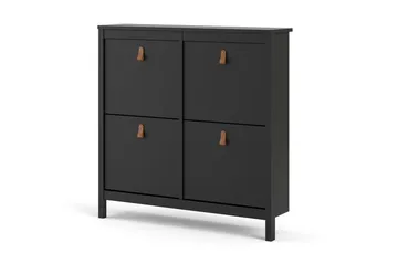 Vallvidera Skoskåp 25x102 cm - Svart/Natur - Förvaring - Skåp - Förvaringsskåp