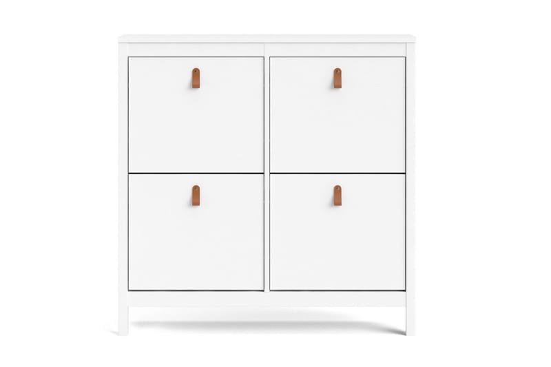 Vallvidera Skoskåp 25x102 cm - Vit/Natur - Förvaring - Skåp - Förvaringsskåp