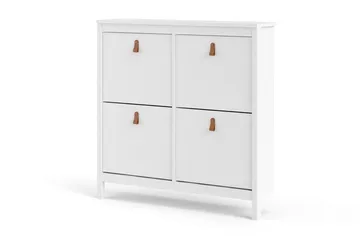 Vallvidera Skoskåp 25x102 cm - Vit/Natur - Förvaring - Skåp - Förvaringsskåp