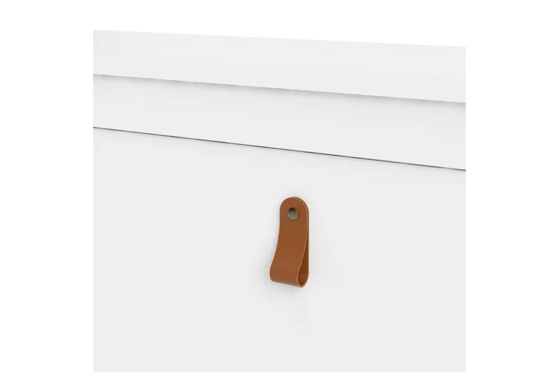 Vallvidera Skoskåp 25x102 cm - Vit/Natur - Förvaring - Skåp - Förvaringsskåp