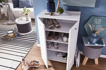 Vassell Skoskåp - Vit - Förvaring - Skåp - Förvaringsskåp