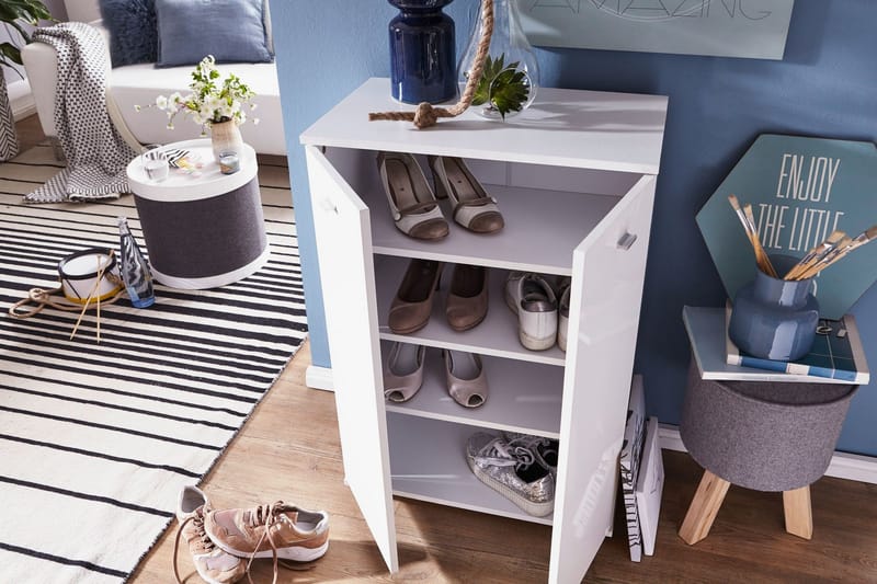 Vassell Skoskåp - Vit - Förvaring - Skåp - Förvaringsskåp