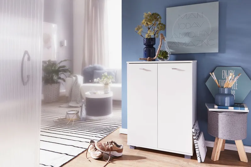 Vassell Skoskåp - Vit - Förvaring - Skåp - Förvaringsskåp