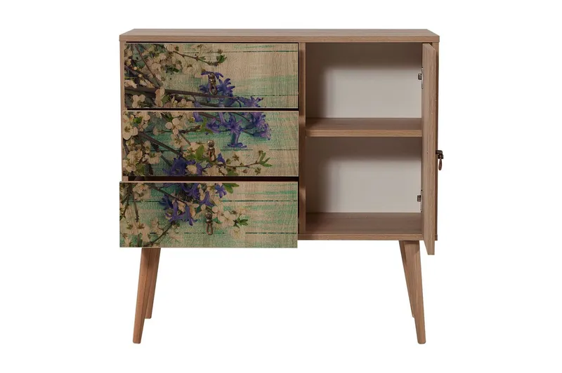 Vellavie Förvaringsskåp Körsbärsblom - Grön/Brun - Förvaring - Skåp - Förvaringsskåp