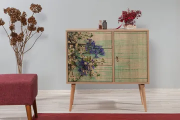 Vellavie Förvaringsskåp Körsbärsblom - Grön/Brun - Förvaring - Skåp - Förvaringsskåp