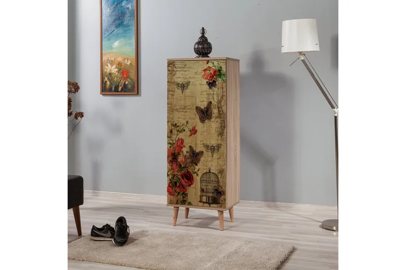 Vellavie Förvaringsskåp Vintage - Brun/Röd - Förvaring - Skåp - Förvaringsskåp