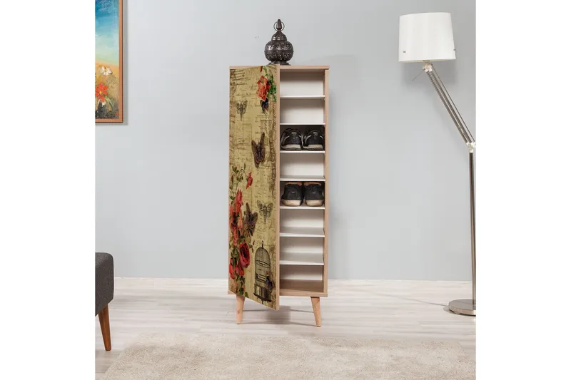 Vellavie Förvaringsskåp Vintage - Brun/Röd - Förvaring - Skåp - Förvaringsskåp