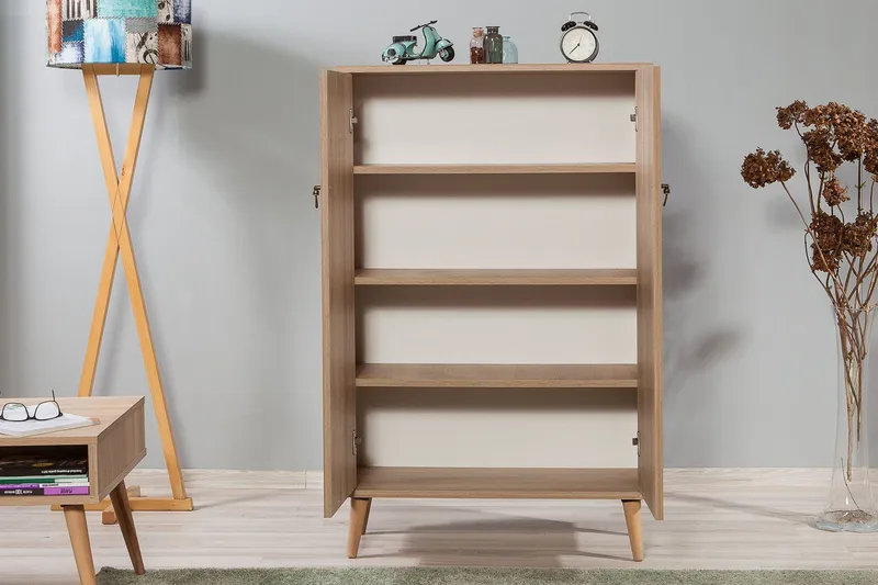 Vellavie Skåp 80 cm Träpanel - Brun - Förvaring - Skåp - Förvaringsskåp