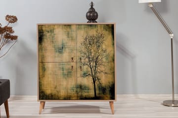 Vellavie Skåp 95 cm Trädsilhuett - Förvaring - Skåp - Förvaringsskåp