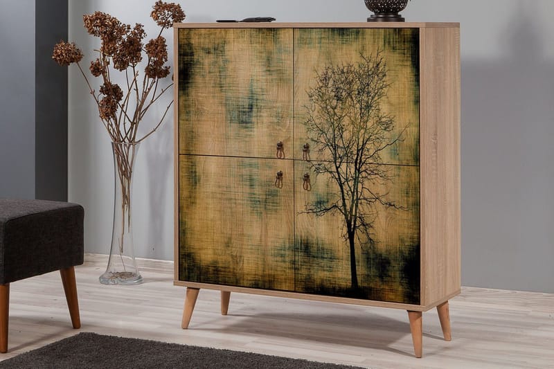Vellavie Skåp 95 cm Trädsilhuett - Förvaring - Skåp - Förvaringsskåp