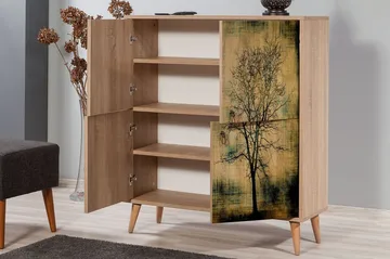 Vellavie Skåp 95 cm Trädsilhuett - Förvaring - Skåp - Förvaringsskåp