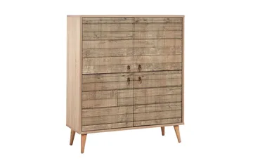 Vellavie Skåp 95 cm Träpanel - Brun - Förvaring - Skåp - Förvaringsskåp