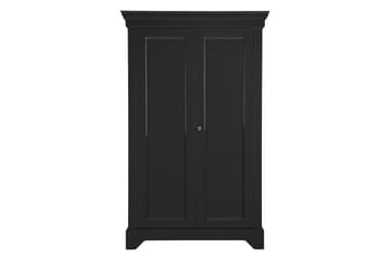 Vitrinskåp Sibeal 118x47 cm - Furu/Matt svart - Förvaring - Skåp - Förvaringsskåp