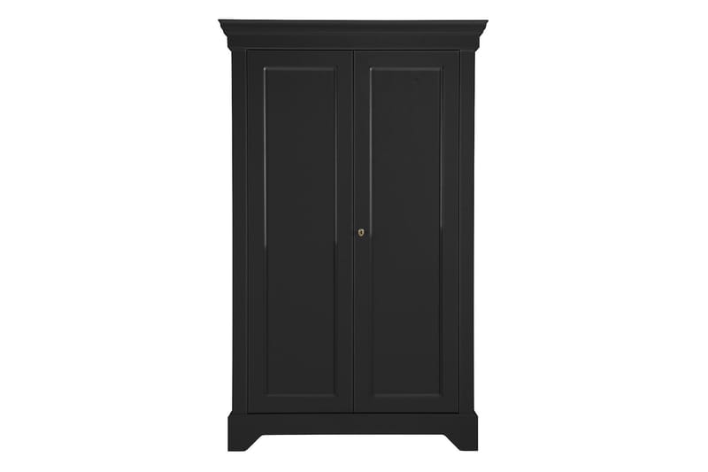 Vitrinskåp Sibeal 118x47 cm - Furu/Matt svart - Förvaring - Skåp - Förvaringsskåp