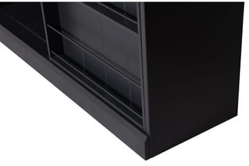 Vitrinskåp Vendelin 150x47 cm - Furu/Matt svart - Förvaring - Skåp - Förvaringsskåp