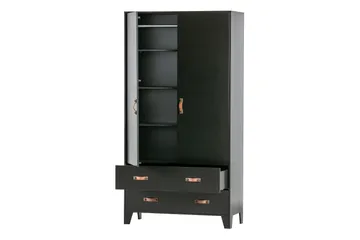 Wickam Förvaringsskåp 98x190 cm - Svart - Förvaring - Skåp - Förvaringsskåp