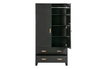 Wickam Förvaringsskåp 98x190 cm - Svart - Förvaring - Skåp - Förvaringsskåp