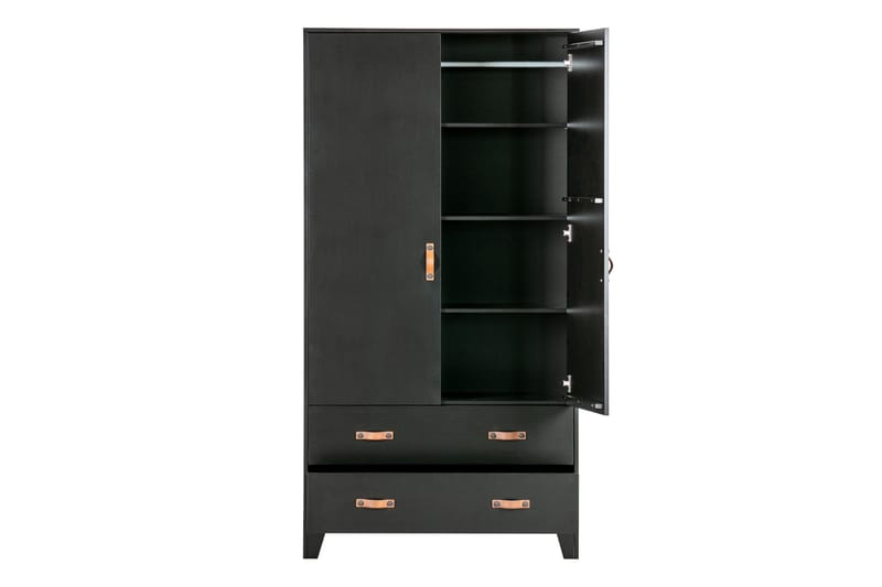 Wickam Förvaringsskåp 98x190 cm - Svart - Förvaring - Skåp - Förvaringsskåp