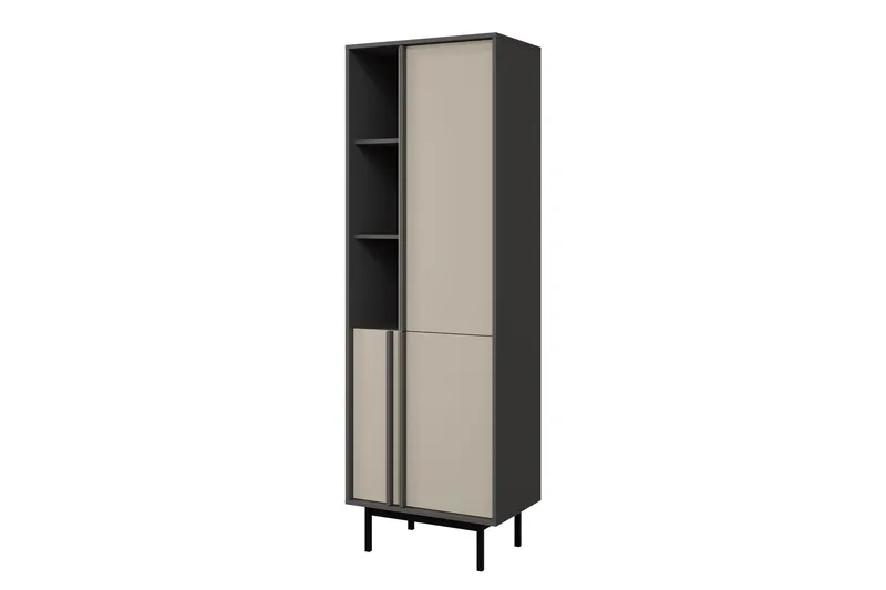 Farshian Highboard, Grå/Beige