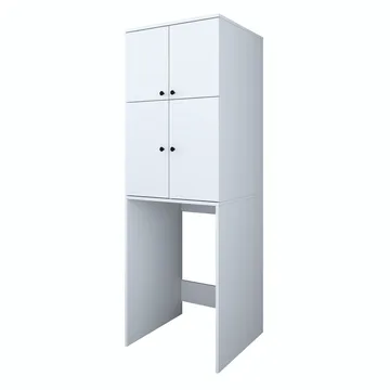 Fenvik Tvättmaskinsskåp 65x193,6x62,5 cm - Vit - Förvaring - Skåp - Förvaringsskåp