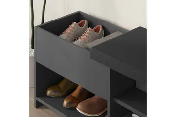 Filux Skoskåp 120,3 cm - Antracit - Förvaring - Skåp - Förvaringsskåp