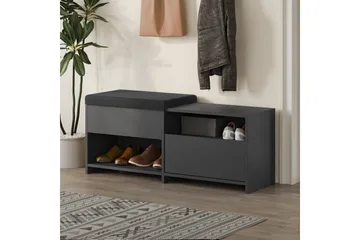 Filux Skoskåp 120,3 cm - Antracit - Förvaring - Skåp - Förvaringsskåp