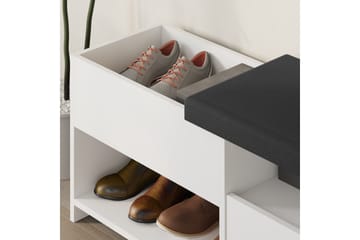 Filux Skoskåp 120,3 cm - Vit - Förvaring - Skåp - Förvaringsskåp