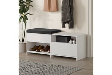 Filux Skoskåp 120,3 cm - Vit - Förvaring - Skåp - Förvaringsskåp