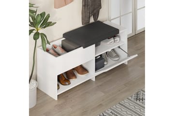 Filux Skoskåp 120,3 cm - Vit - Förvaring - Skåp - Förvaringsskåp