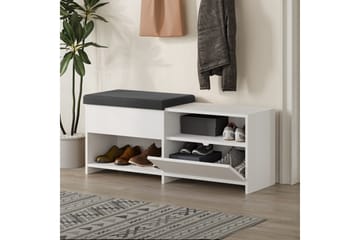 Filux Skoskåp 120,3 cm - Vit - Förvaring - Skåp - Förvaringsskåp