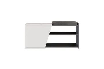 Fiona Skoskåp 104,6 cm - Antracit/Vit - Förvaring - Skåp - Förvaringsskåp