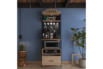 Flerfunktionsskåp Cerreta 154 (70 x 206,8 x 40 cm) - Brun - Förvaring - Skåp - Förvaringsskåp