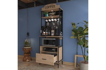 Flerfunktionsskåp Cerreta 154 (70 x 206,8 x 40 cm) - Brun - Förvaring - Skåp - Förvaringsskåp