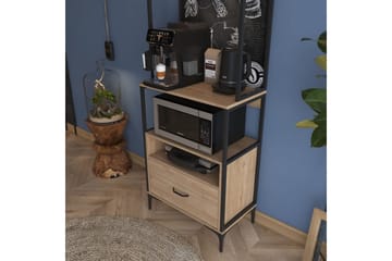 Flerfunktionsskåp Cerreta 154 (70 x 206,8 x 40 cm) - Brun - Förvaring - Skåp - Förvaringsskåp