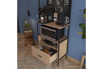 Flerfunktionsskåp Cerreta 154 (70 x 206,8 x 40 cm) - Brun - Förvaring - Skåp - Förvaringsskåp