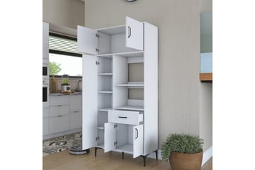 Flerfunktionsskåp Cerreta 165 Vit - Vit - Förvaring - Skåp - Förvaringsskåp