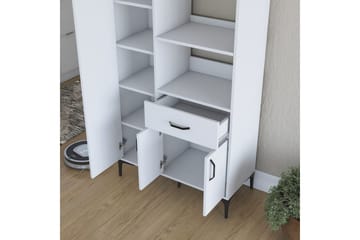 Flerfunktionsskåp Cerreta 165 Vit - Vit - Förvaring - Skåp - Förvaringsskåp