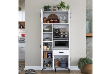 Flerfunktionsskåp Cerreta 165 Vit - Vit - Förvaring - Skåp - Förvaringsskåp