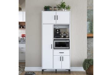 Flerfunktionsskåp Cerreta 165 Vit - Vit - Förvaring - Skåp - Förvaringsskåp