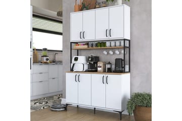 Flerfunktionsskåp Cerreta 173 Valnöt / Vit - Valnöt / Vit - Förvaring - Skåp - Förvaringsskåp