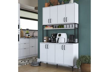 Flerfunktionsskåp Cerreta 173 Vit - Vit - Förvaring - Skåp - Förvaringsskåp