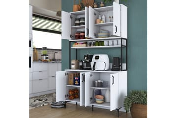 Flerfunktionsskåp Cerreta 173 Vit - Vit - Förvaring - Skåp - Förvaringsskåp