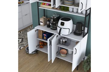 Flerfunktionsskåp Cerreta 173 Vit - Vit - Förvaring - Skåp - Förvaringsskåp