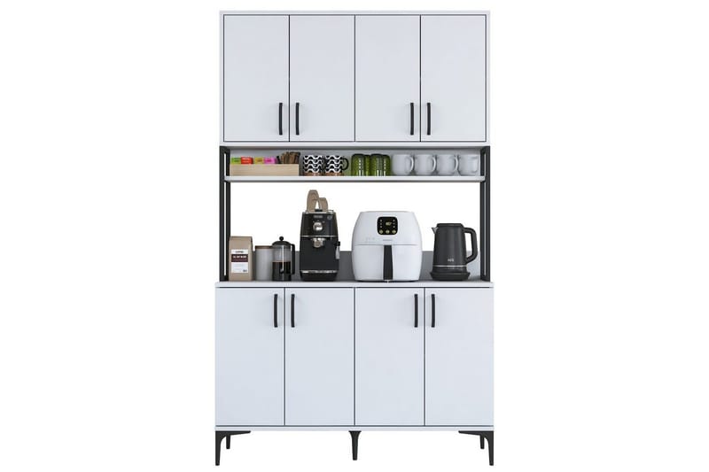 Flerfunktionsskåp Cerreta 173 Vit - Vit - Förvaring - Skåp - Förvaringsskåp
