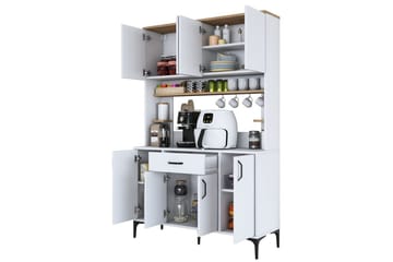 Flerfunktionsskåp Cerreta 177 Valnöt / Vit - Valnöt / Vit - Förvaring - Skåp - Förvaringsskåp