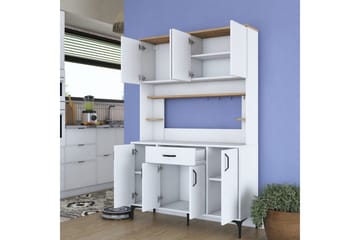 Flerfunktionsskåp Cerreta 177 Valnöt / Vit - Valnöt / Vit - Förvaring - Skåp - Förvaringsskåp