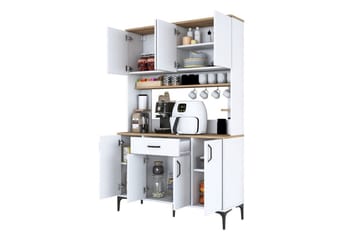 Flerfunktionsskåp Cerreta 177 Vit - Vit - Förvaring - Skåp - Förvaringsskåp