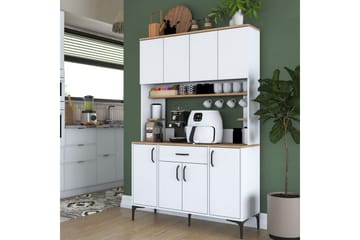 Flerfunktionsskåp Cerreta 177 Vit - Vit - Förvaring - Skåp - Förvaringsskåp