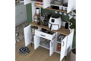 Flerfunktionsskåp Cerreta 177 Vit - Vit - Förvaring - Skåp - Förvaringsskåp